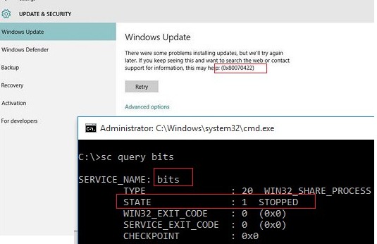 รายการรหัสข้อผิดพลาดของการอัปเดต Windows ที่สมบูรณ์