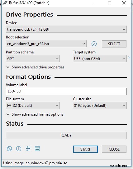 วิธีสร้างไดรฟ์ USB ที่สามารถบู๊ตได้ UEFI เพื่อติดตั้ง Windows 10 หรือ 7