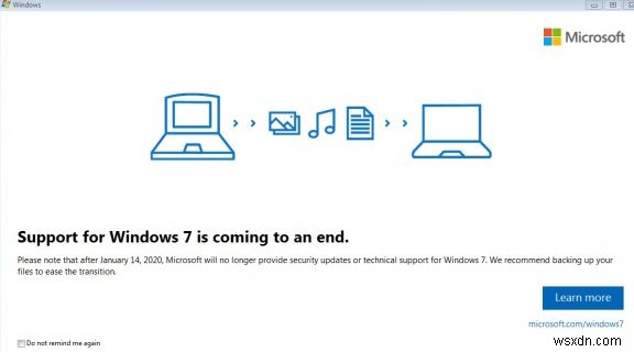 Windows 7:การแจ้งเตือนการสิ้นสุดการสนับสนุน โปรแกรมอัปเดตความปลอดภัยที่ขยายเวลา 