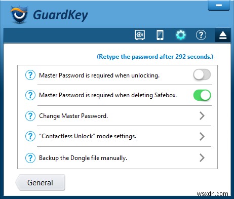 สร้างไดรฟ์ที่เข้ารหัสและรักษาความปลอดภัยโดยใช้ GuardKey