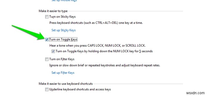 รับการแจ้งเตือนทุกครั้งที่คุณกดปุ่ม Caps Lock ใน Windows