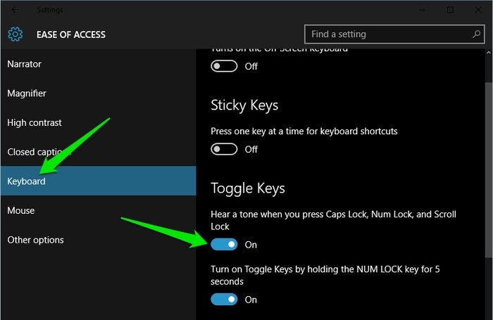 รับการแจ้งเตือนทุกครั้งที่คุณกดปุ่ม Caps Lock ใน Windows