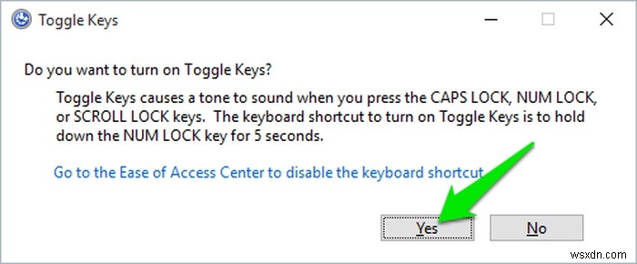 รับการแจ้งเตือนทุกครั้งที่คุณกดปุ่ม Caps Lock ใน Windows