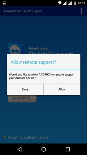 วิธีการมิเรอร์หน้าจอ Android โดยใช้ TeamViewer ใน Windows