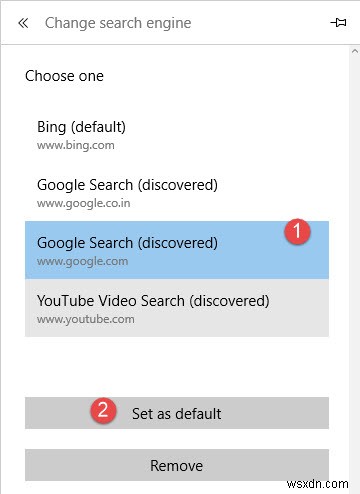 วิธีการเปลี่ยนเครื่องมือค้นหาเริ่มต้นเป็น Google ใน Microsoft Edge