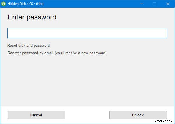 การใช้ดิสก์ที่ซ่อนเพื่อสร้างไดรฟ์ที่มีการป้องกันด้วยรหัสผ่านใน Windows