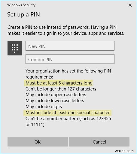 วิธีเปิดใช้งานความซับซ้อนของ PIN ใน Windows 10 และทำให้ PIN สำหรับเข้าสู่ระบบมีความปลอดภัยมากขึ้น