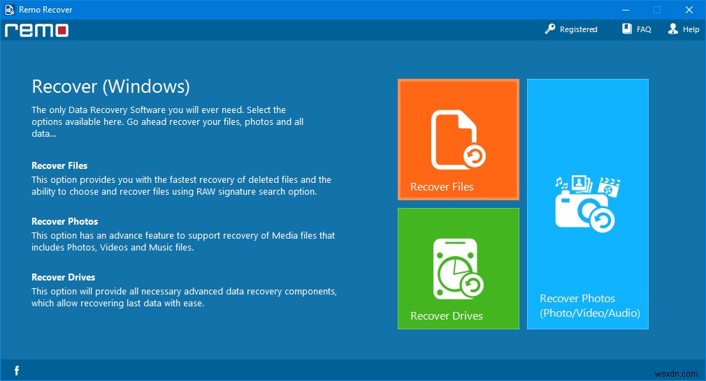 กู้คืนไฟล์ โฟลเดอร์ พาร์ติชั่น และอื่นๆ ด้วย Remo Data Recovery