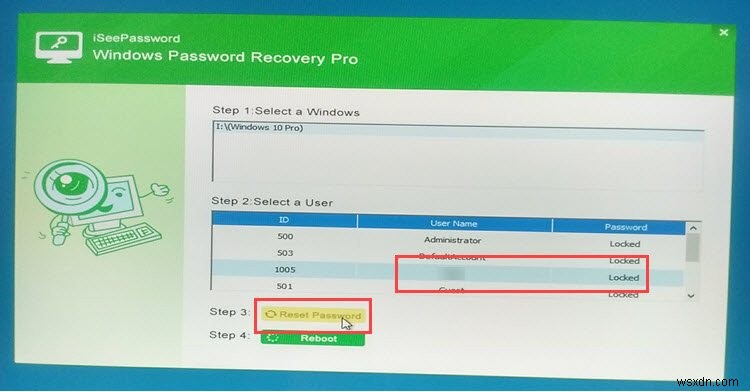 รีเซ็ตรหัสผ่านการเข้าสู่ระบบ Windows ด้วย iSeePassword Windows Password Recovery Tool