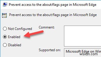 วิธีบล็อกผู้ใช้ไม่ให้เข้าถึงหน้า “about:flags” ใน Microsoft Edge