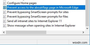 วิธีบล็อกผู้ใช้ไม่ให้เข้าถึงหน้า “about:flags” ใน Microsoft Edge