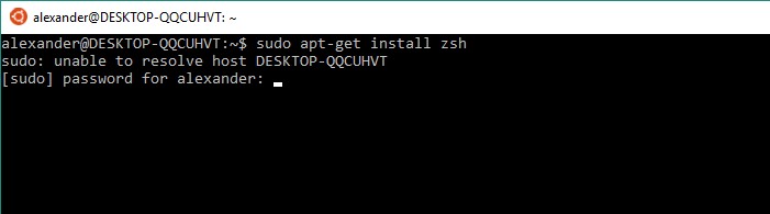 วิธีการติดตั้ง zsh และ Oh My Zsh ใน Windows 10