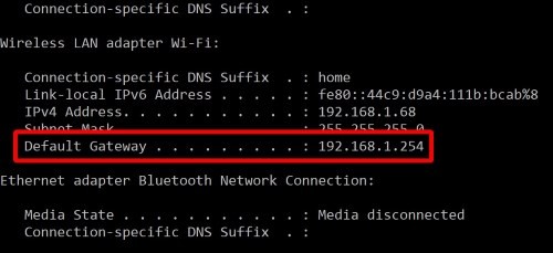 วิธีค้นหาที่อยู่ IP ของเราเตอร์ใน Windows 10