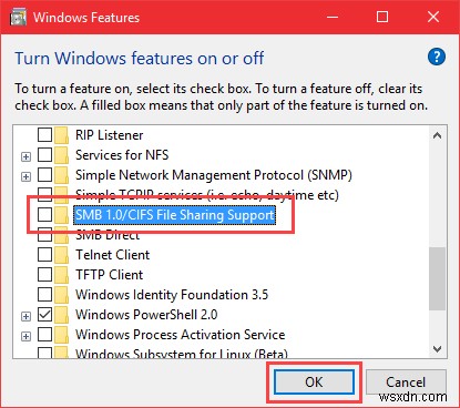 วิธีปิดการใช้งาน SMBv1 ใน Windows