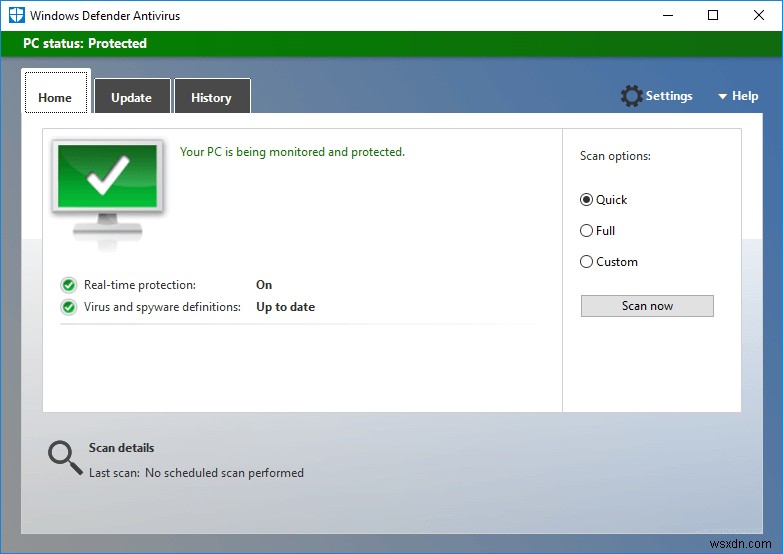 วิธีรับ Windows Defender เก่าใน Windows 10 กลับมา