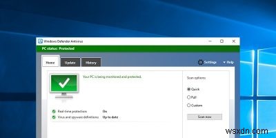 วิธีรับ Windows Defender เก่าใน Windows 10 กลับมา