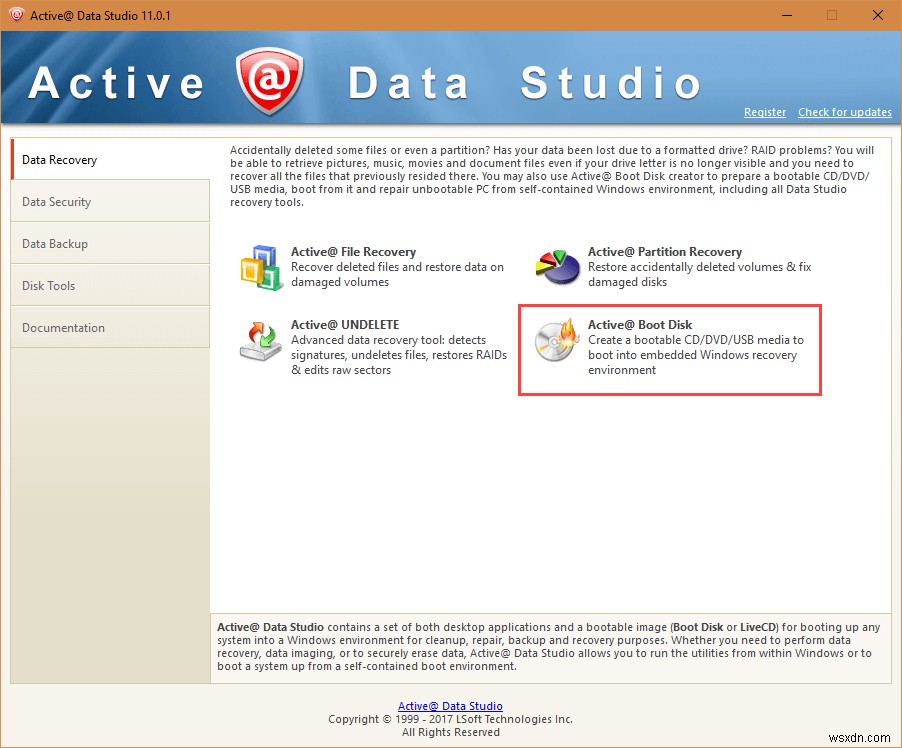 Active@ Data Studio – เครื่องมือพีซีที่จำเป็นทั้งหมดในที่เดียว