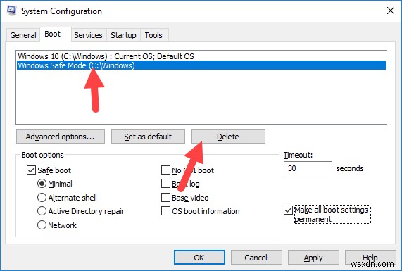 วิธีการเพิ่มตัวเลือกการบูตแบบปลอดภัยใน Windows 10