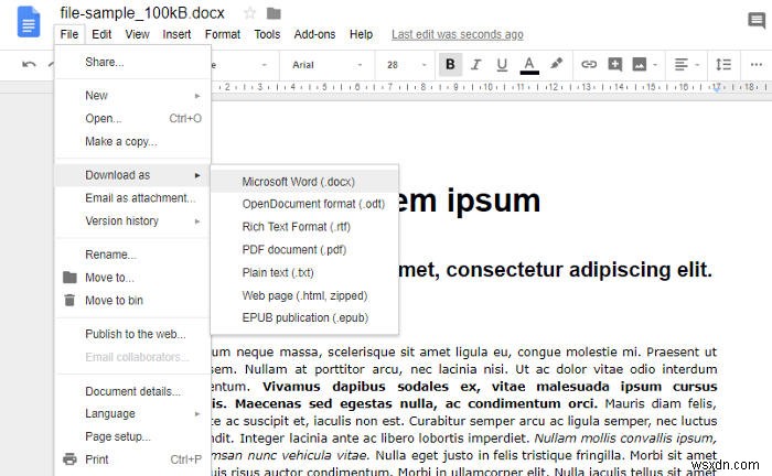 วิธีการเปิดไฟล์ docx โดยไม่ใช้ Microsoft Office