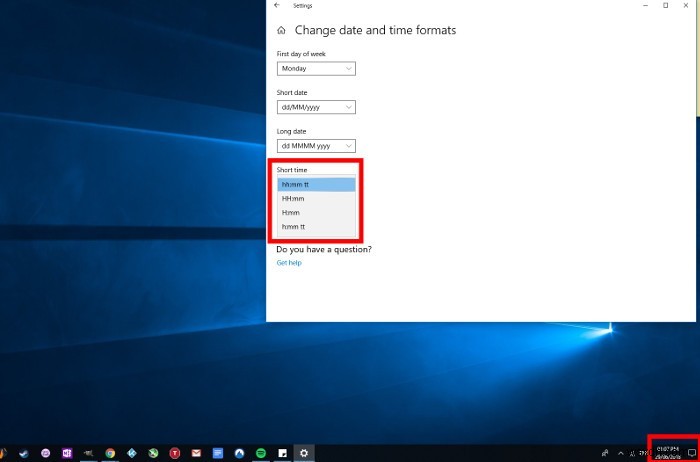 วิธีการเปลี่ยนรูปแบบเวลาใน Windows 10