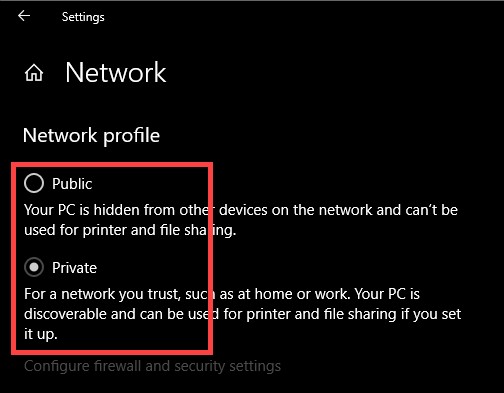 วิธีการเปลี่ยนเครือข่ายจากสาธารณะเป็นส่วนตัวใน Windows