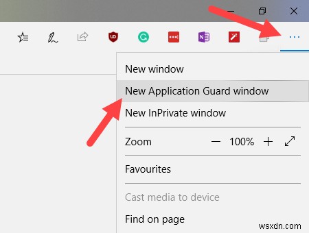 วิธีเปิดใช้งาน Microsoft Edge Application Guard บน Windows 10