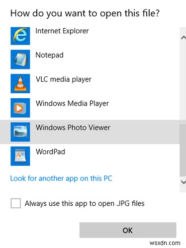 วิธีตั้งค่า Windows Photo Viewer เป็นค่าเริ่มต้นใน Windows 10