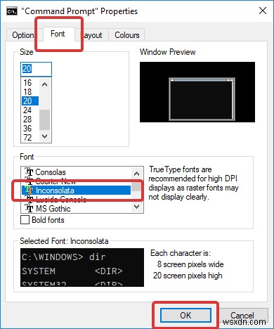 วิธีการเพิ่มแบบอักษรที่กำหนดเองไปยังพรอมต์คำสั่งใน Windows 10