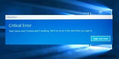 เมนูเริ่มไม่ทำงานใน Windows 10? นี่คือวิธีแก้ไข