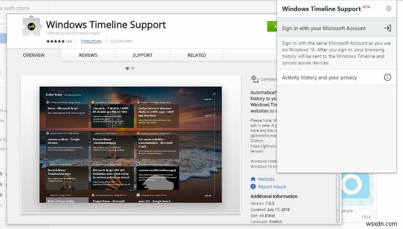 วิธีทำให้ Windows 10 Timeline ทำงานบน FireFox และ Chrome