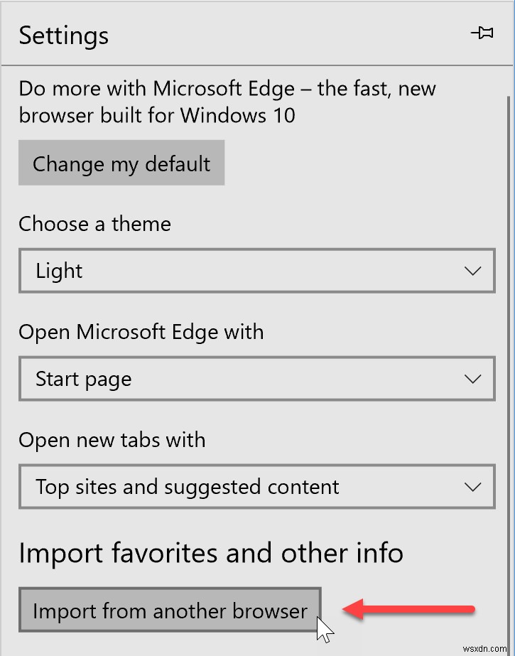 วิธีการคืนค่า Edge Favorites หลังจากรีเซ็ต Windows 10