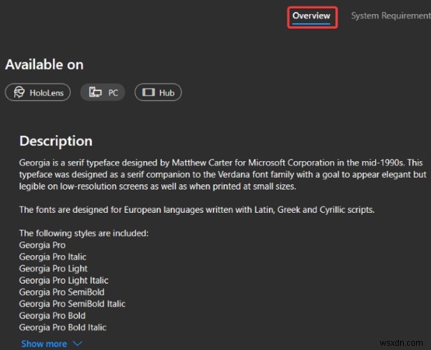 วิธีดาวน์โหลดแบบอักษรจาก Microsoft Store ใน Windows 10
