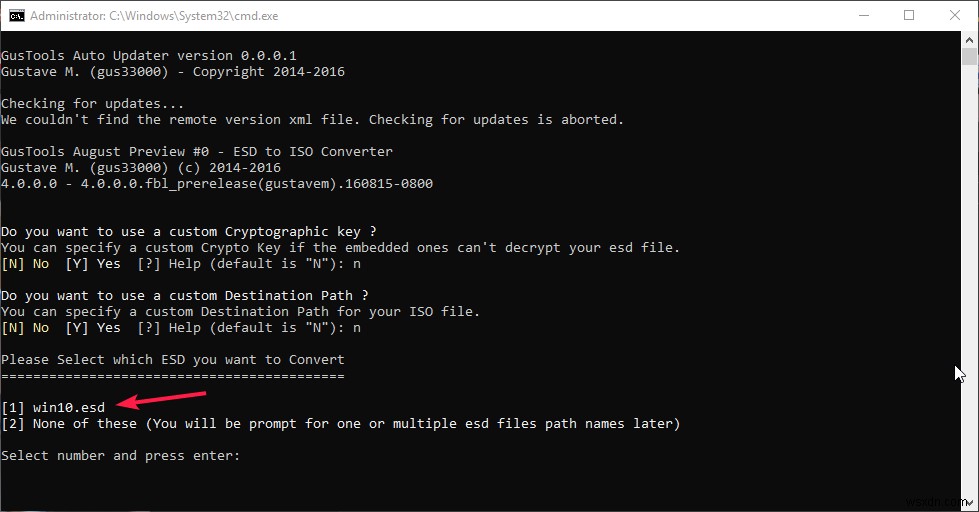 วิธีการแปลงไฟล์ ESD เป็น ISO ใน Windows