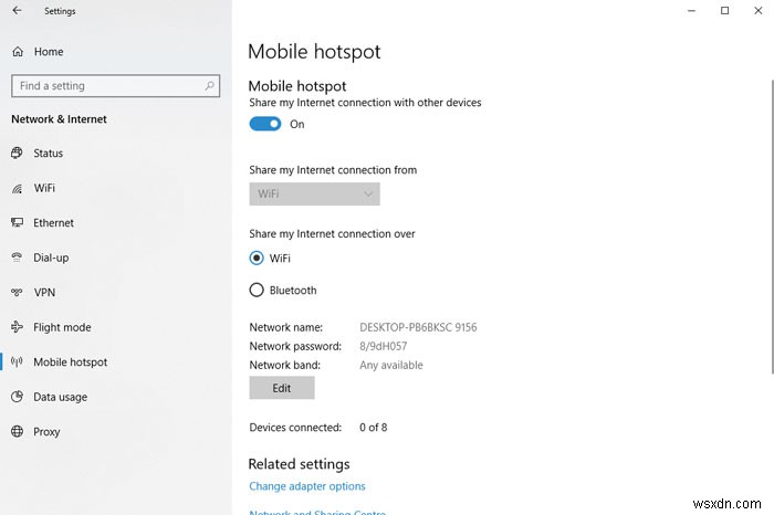 วิธีเปลี่ยน Windows 10 ให้เป็น Wi-Fi Mobile Hotspot