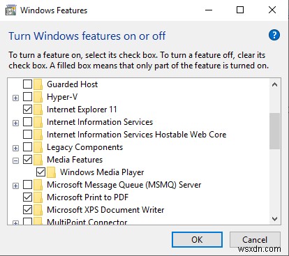 ดาวน์โหลดและเปิดใช้งาน Windows Media Player 12 ใน Windows 10