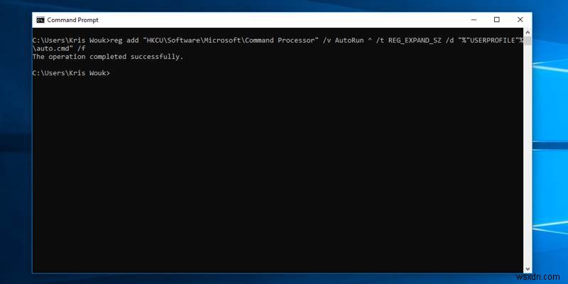 วิธีเรียกใช้คำสั่งอัตโนมัติที่ Command Prompt/Powershell Start