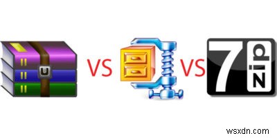 7-Zip vs WinRAR vs WinZIP:เครื่องมือที่ดีที่สุดสำหรับการบีบอัดไฟล์