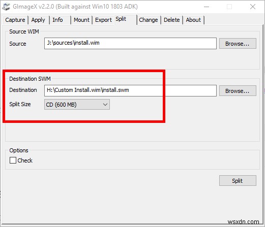 วิธีการแยกไฟล์ Install.wim ที่มากกว่า 4GB