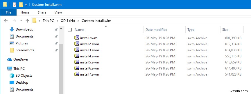 วิธีการแยกไฟล์ Install.wim ที่มากกว่า 4GB