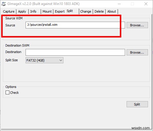 วิธีการแยกไฟล์ Install.wim ที่มากกว่า 4GB