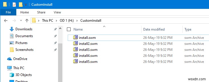 วิธีการแยกไฟล์ Install.wim ที่มากกว่า 4GB