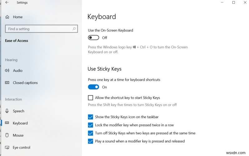 วิธีปิดการใช้งาน Sticky Keys บนคอมพิวเตอร์ Windows ของคุณ
