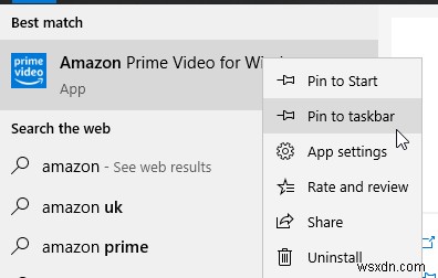 วิธีใช้แอป Amazon Prime Video Windows 10 ใหม่