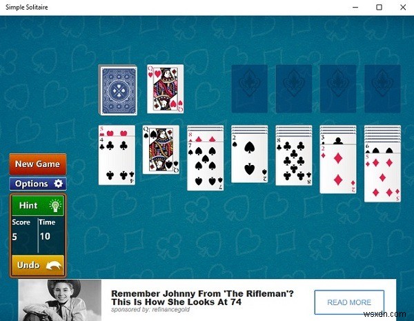 แอพ Windows 10 Solitaire ยอดนิยมเพื่อความสนุกแบบคลาสสิก