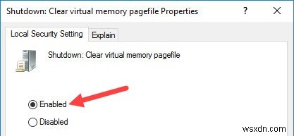 วิธีการลบ Pagefile.sys โดยอัตโนมัติเมื่อปิดเครื่องใน Windows 10