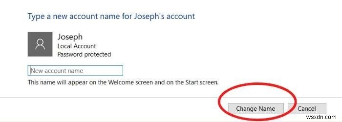 วิธีการเปลี่ยนชื่อที่แสดงของคุณใน Windows 10