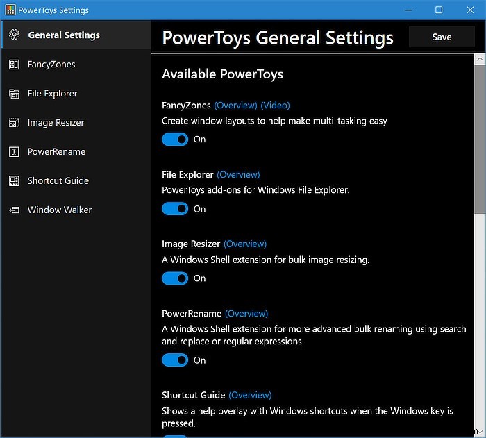 การเพิ่มฟังก์ชันการทำงานให้กับ Windows 10 ด้วย PowerToys