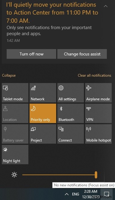 วิธีใช้ Windows 10 Focus Assist เพื่อควบคุมการแจ้งเตือน