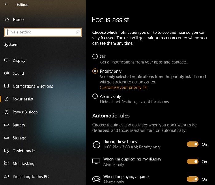 วิธีใช้ Windows 10 Focus Assist เพื่อควบคุมการแจ้งเตือน