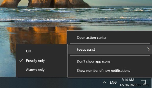 วิธีใช้ Windows 10 Focus Assist เพื่อควบคุมการแจ้งเตือน